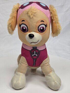 SKYE Paw Patrol Plush Dog 10" Stuffed Animal Toy Spin Master 2016 Nickelodeon